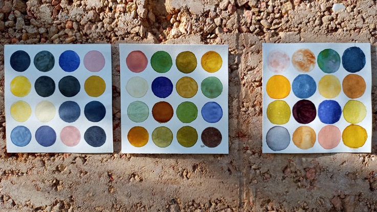 plant pigments color dots, Wangelin 2022